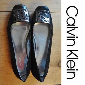 Calvin Klein Flats Square Toe Loafers Size 8